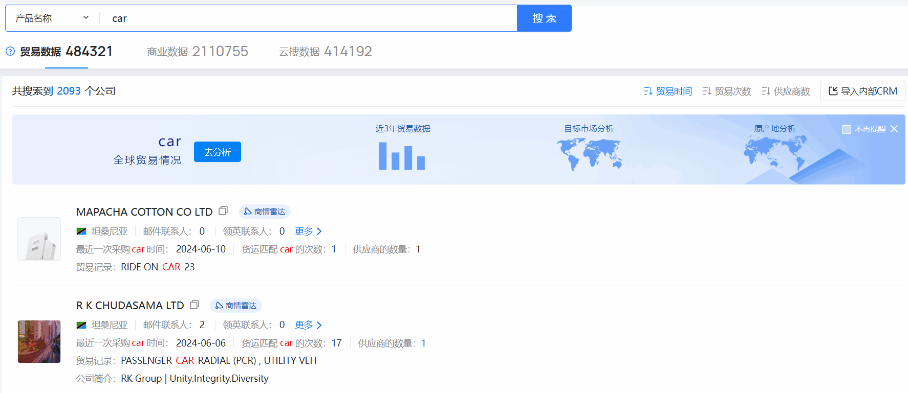 坦桑尼亚海关数据,海关数据,Abpay海关数据